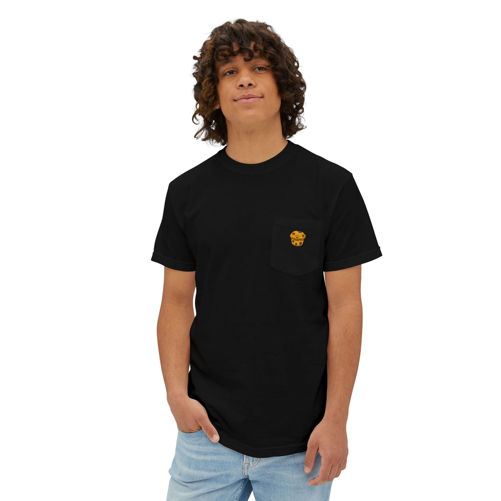 Hotel Iroquois Series Muffins and Flowers Pocket T-Shirt — Garment-Dyed Cotton