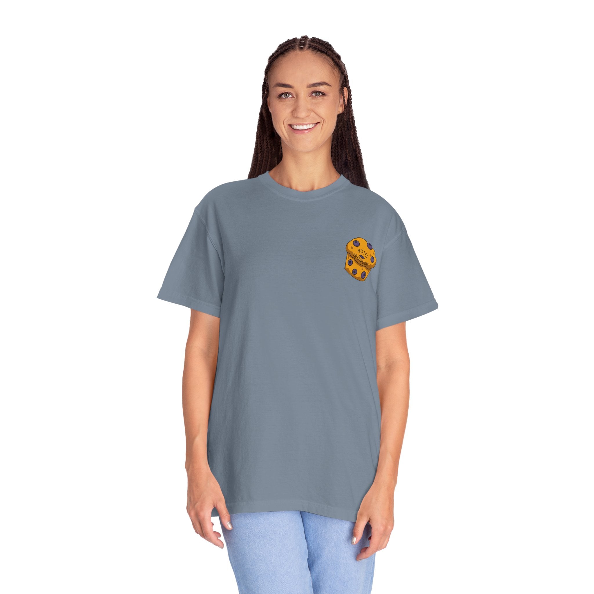 Mackinac Merch - The Hotel Iroquois Series - The Circle Porch Comfort Colors T Shirt
