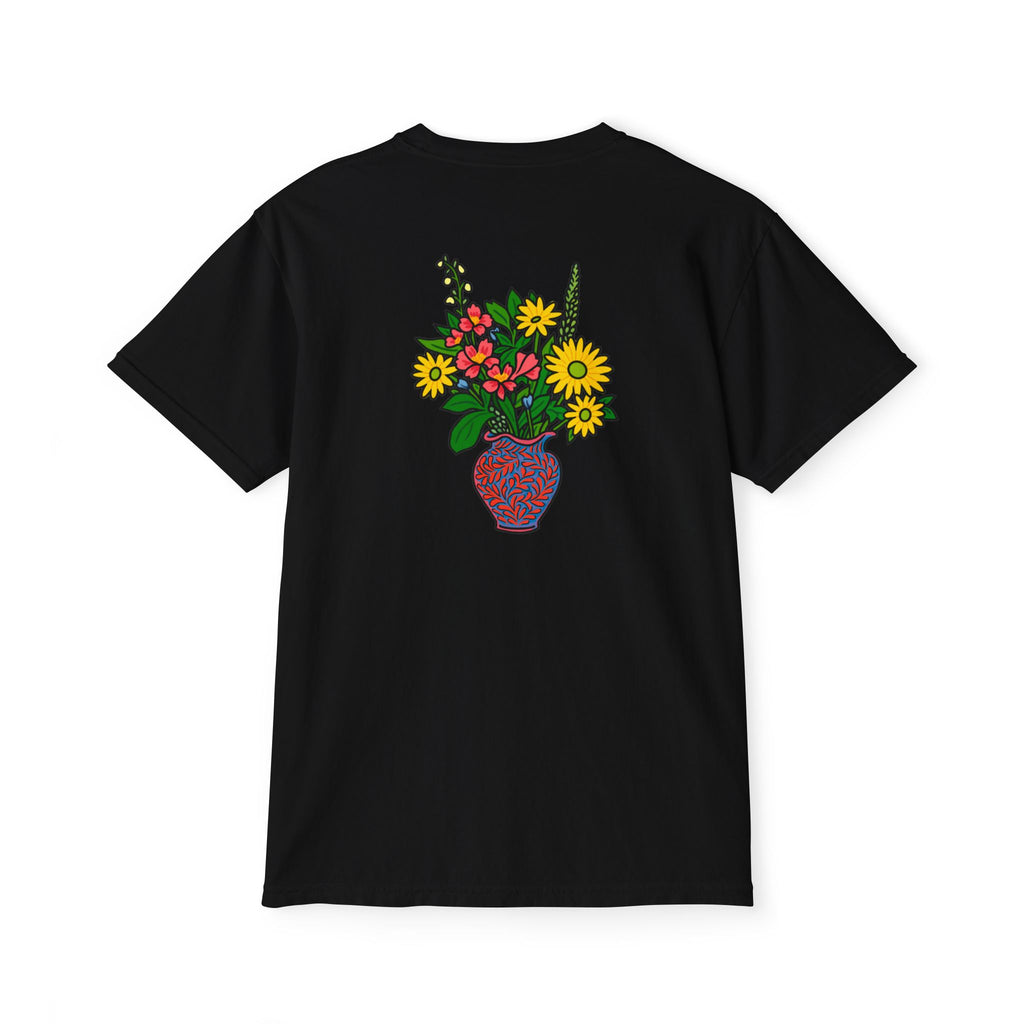 Hotel Iroquois Series Muffins and Flowers Pocket T-Shirt — Garment-Dyed Cotton