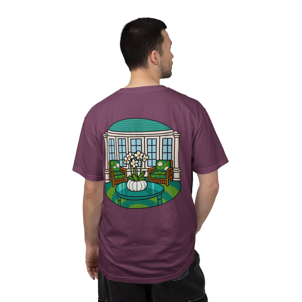 Mackinac Merch - The Hotel Iroquois Series - The Circle Porch Comfort Colors T Shirt