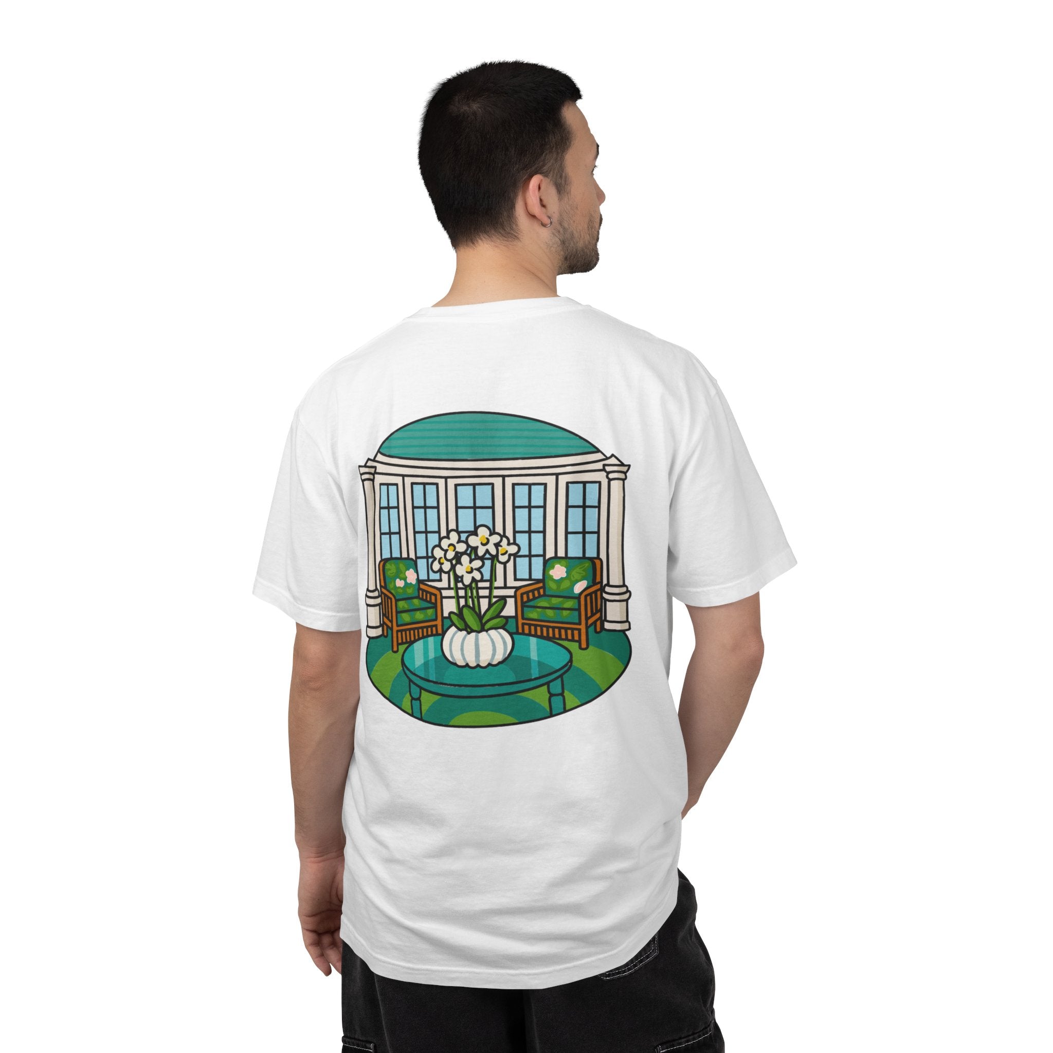 Mackinac Merch - The Hotel Iroquois Series - The Circle Porch Comfort Colors T Shirt