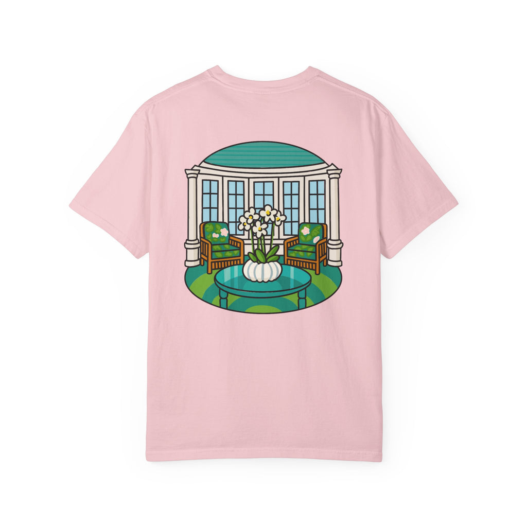 Mackinac Merch - The Hotel Iroquois Series - The Circle Porch Comfort Colors T Shirt