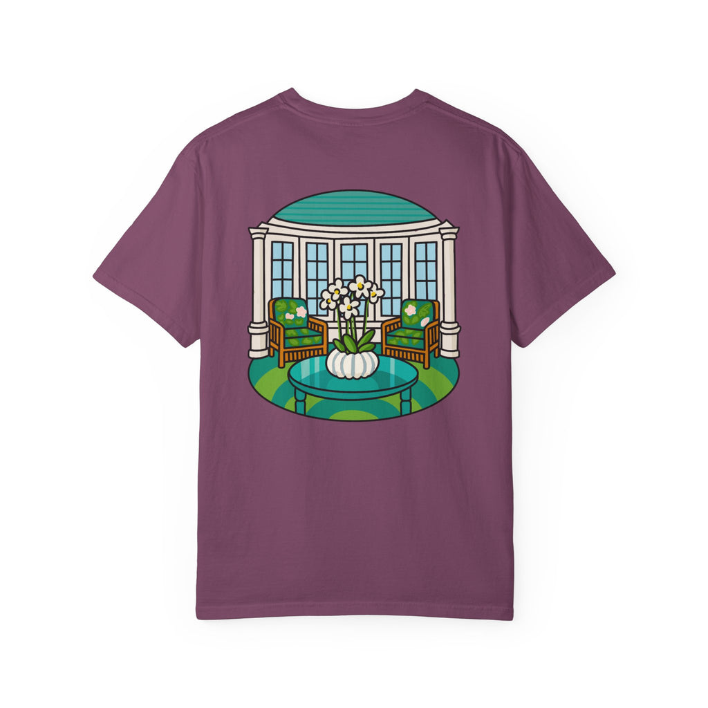 Mackinac Merch - The Hotel Iroquois Series - The Circle Porch Comfort Colors T Shirt