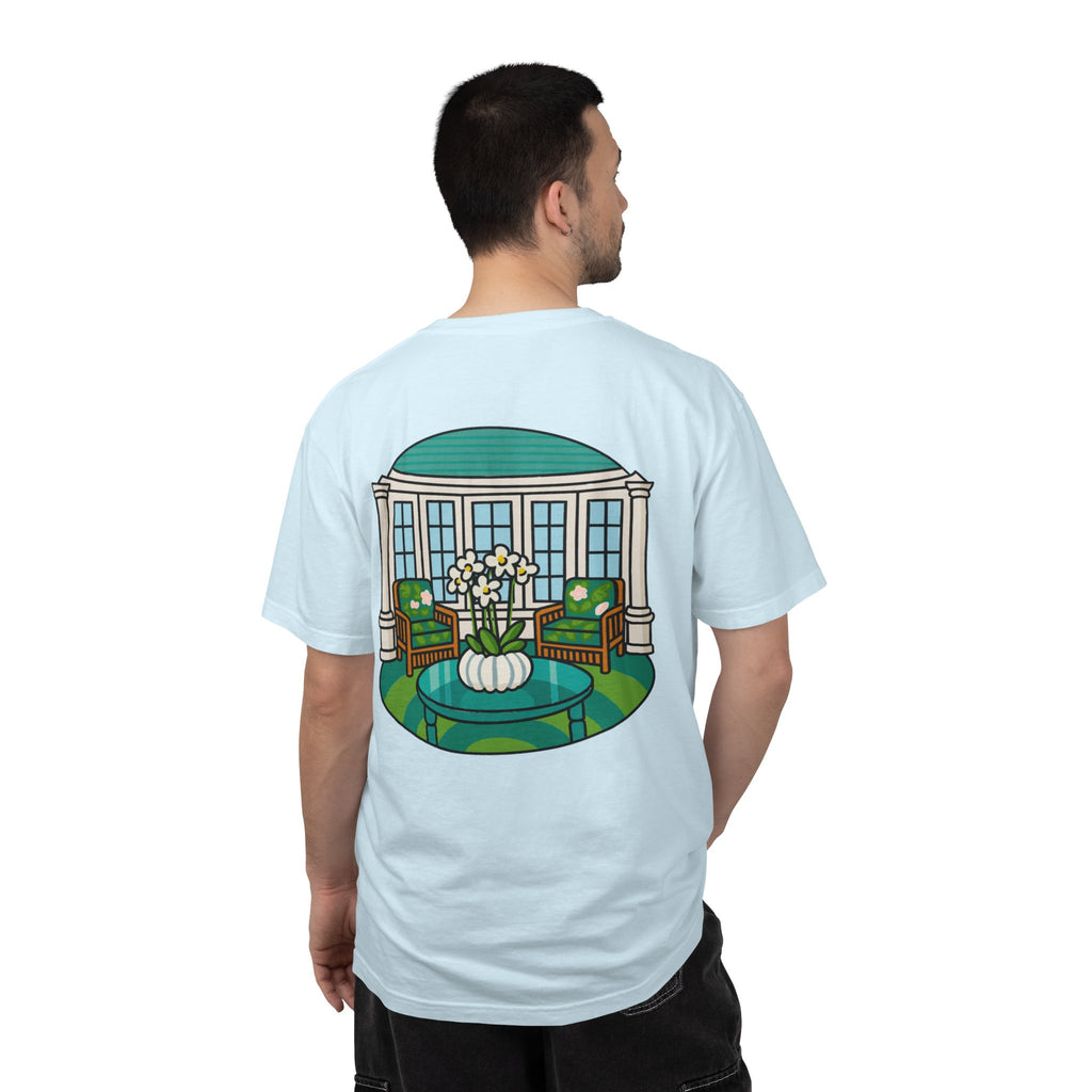 Mackinac Merch - The Hotel Iroquois Series - The Circle Porch Comfort Colors T Shirt