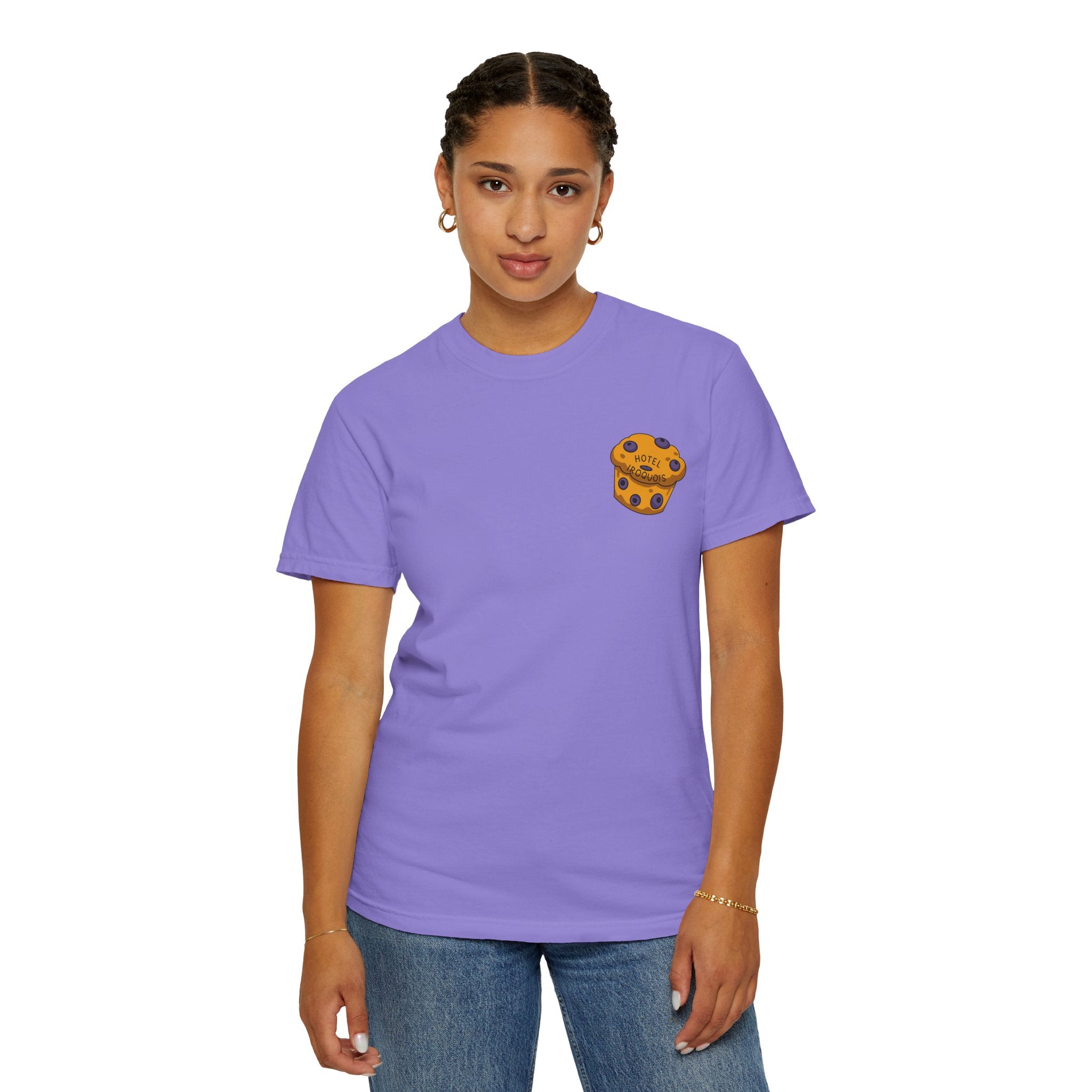 Mackinac Merch - The Hotel Iroquois Series - The Circle Porch Comfort Colors T Shirt