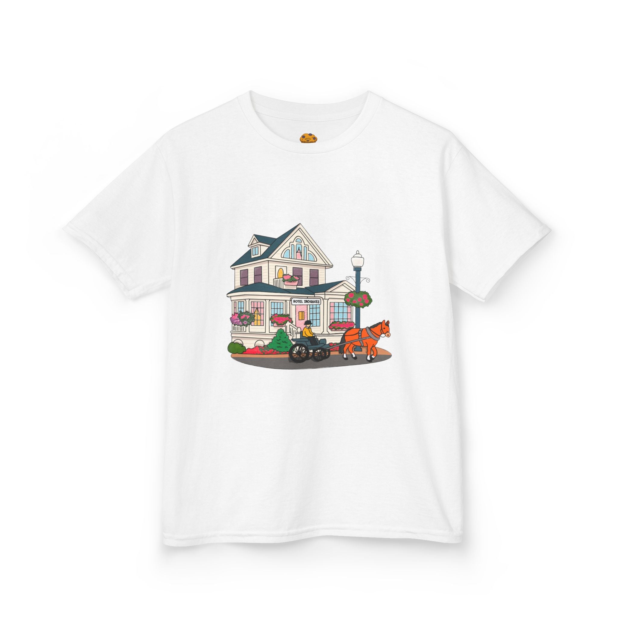 Mackinac Merch - Hotel Iroquois Series Kids Heavy Cotton Tee