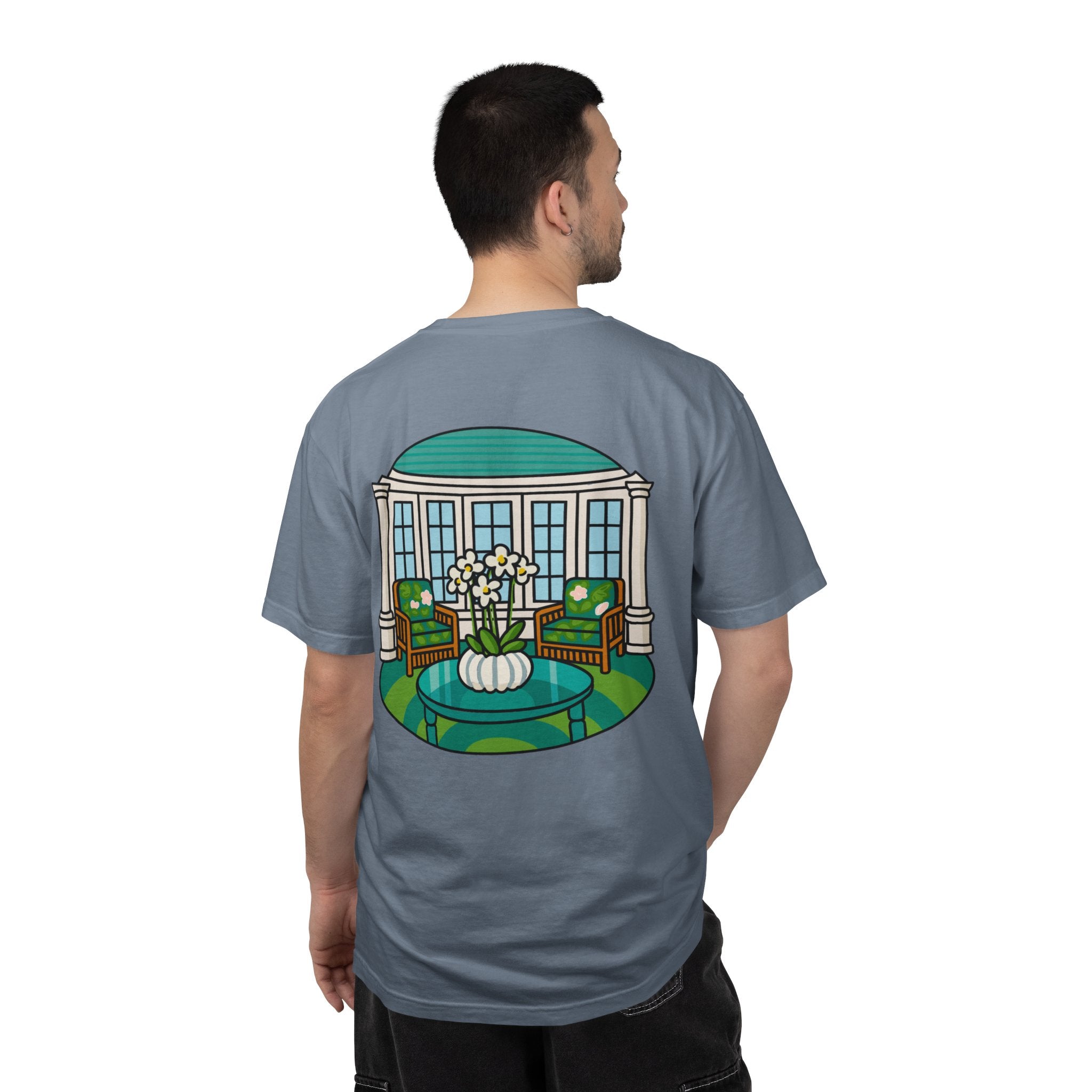Mackinac Merch - The Hotel Iroquois Series - The Circle Porch Comfort Colors T Shirt