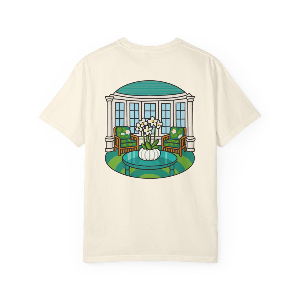 Mackinac Merch - The Hotel Iroquois Series - The Circle Porch Comfort Colors T Shirt