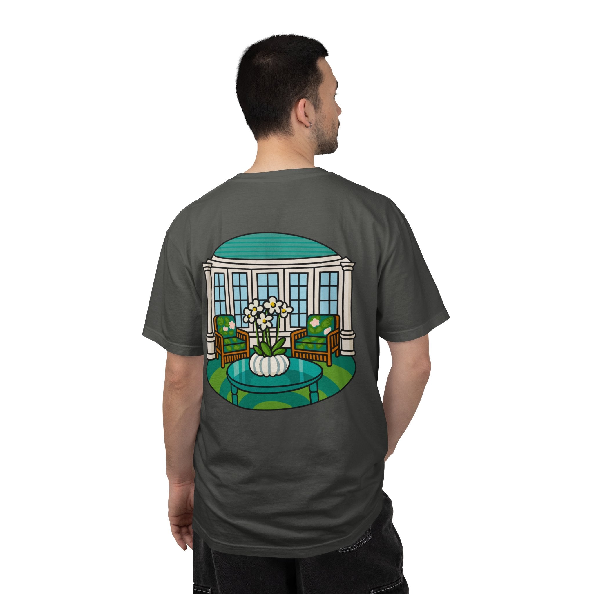 Mackinac Merch - The Hotel Iroquois Series - The Circle Porch Comfort Colors T Shirt