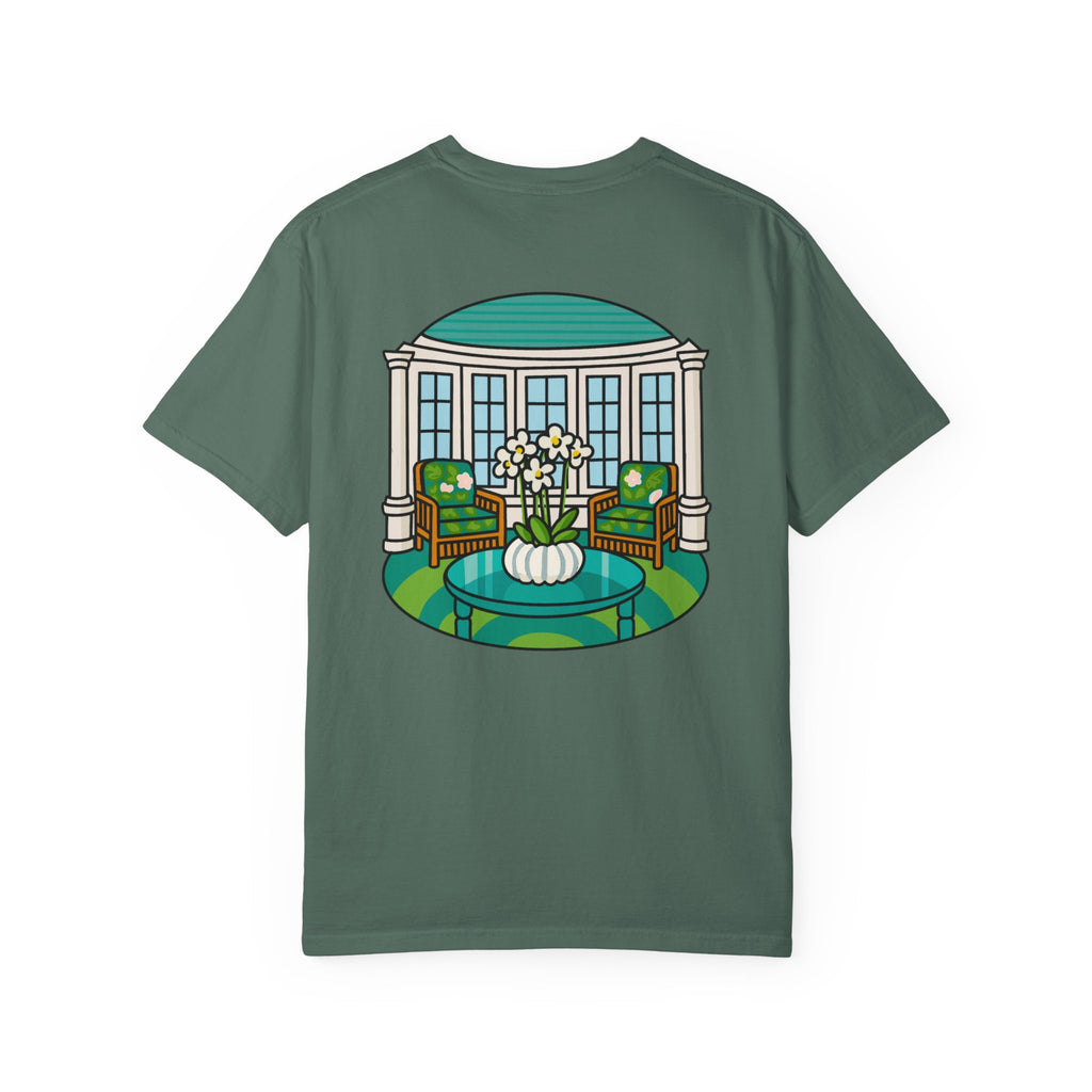 Mackinac Merch - The Hotel Iroquois Series - The Circle Porch Comfort Colors T Shirt