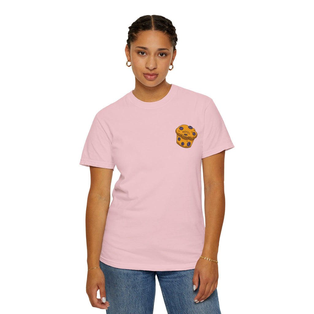 Mackinac Merch - The Hotel Iroquois Series - The Circle Porch Comfort Colors T Shirt