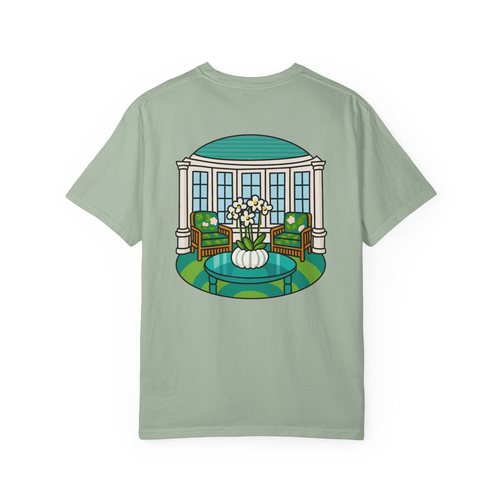 Mackinac Merch - The Hotel Iroquois Series - The Circle Porch Comfort Colors T Shirt