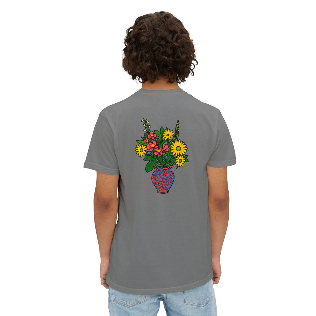 Hotel Iroquois Series Muffins and Flowers Pocket T-Shirt — Garment-Dyed Cotton