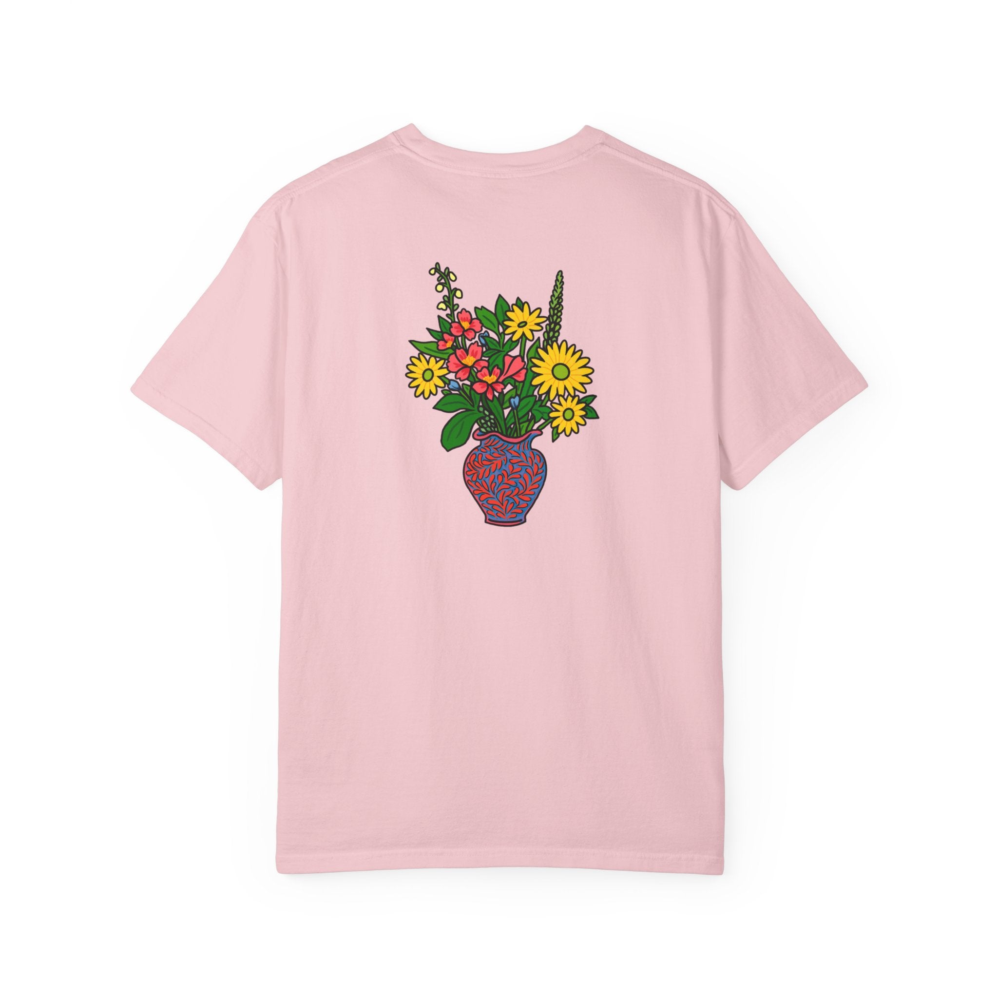 Mackinac Merch - The Hotel Iroquois Series Comfort Colors T Shirt with Muffin and Flowers