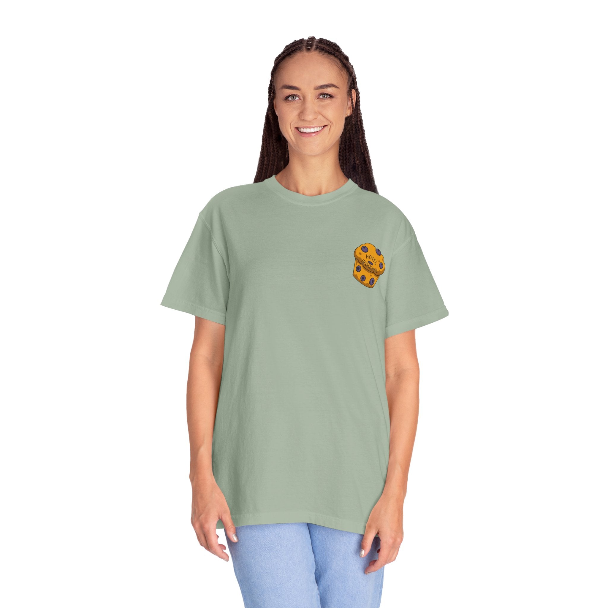Mackinac Merch - The Hotel Iroquois Series - The Circle Porch Comfort Colors T Shirt
