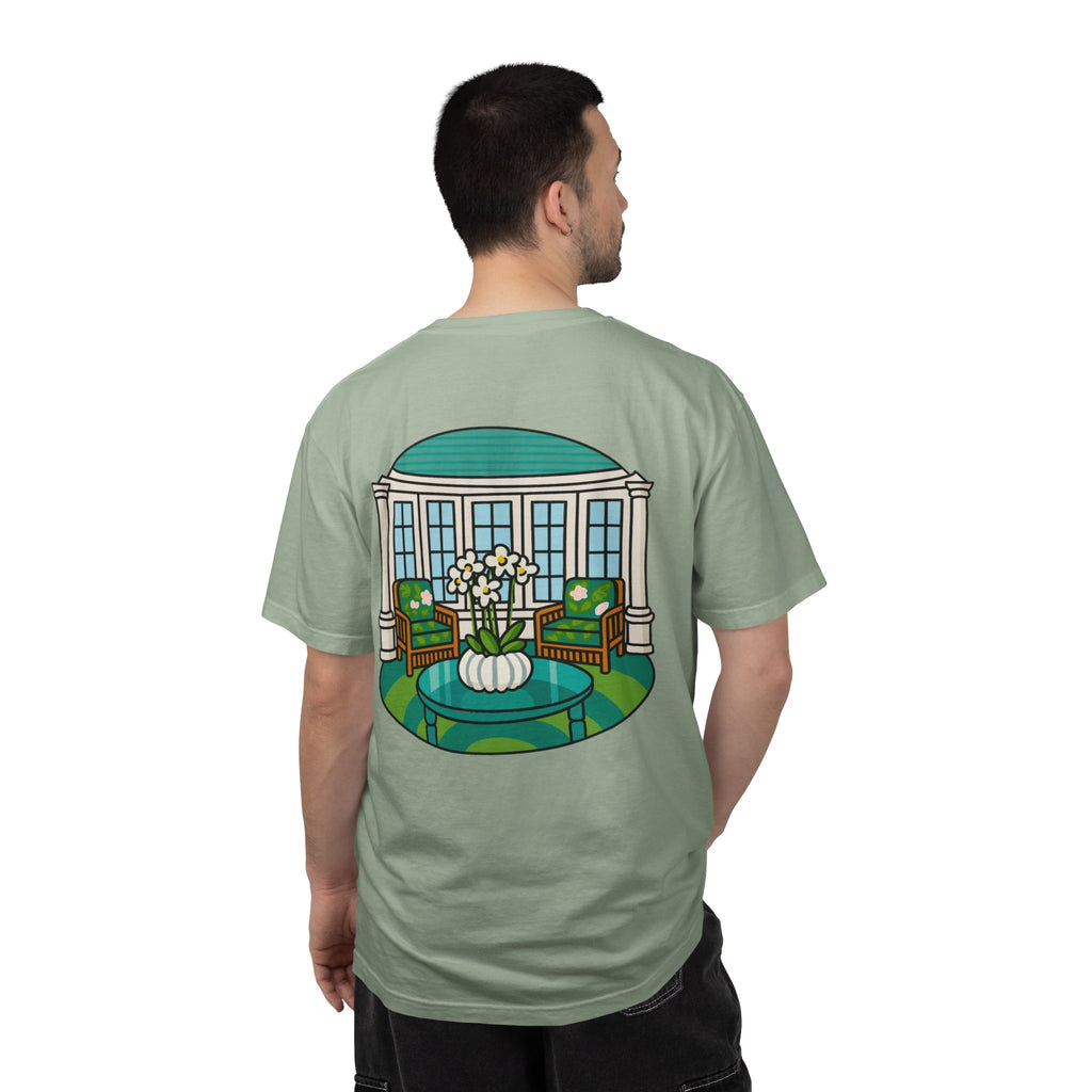 Mackinac Merch - The Hotel Iroquois Series - The Circle Porch Comfort Colors T Shirt