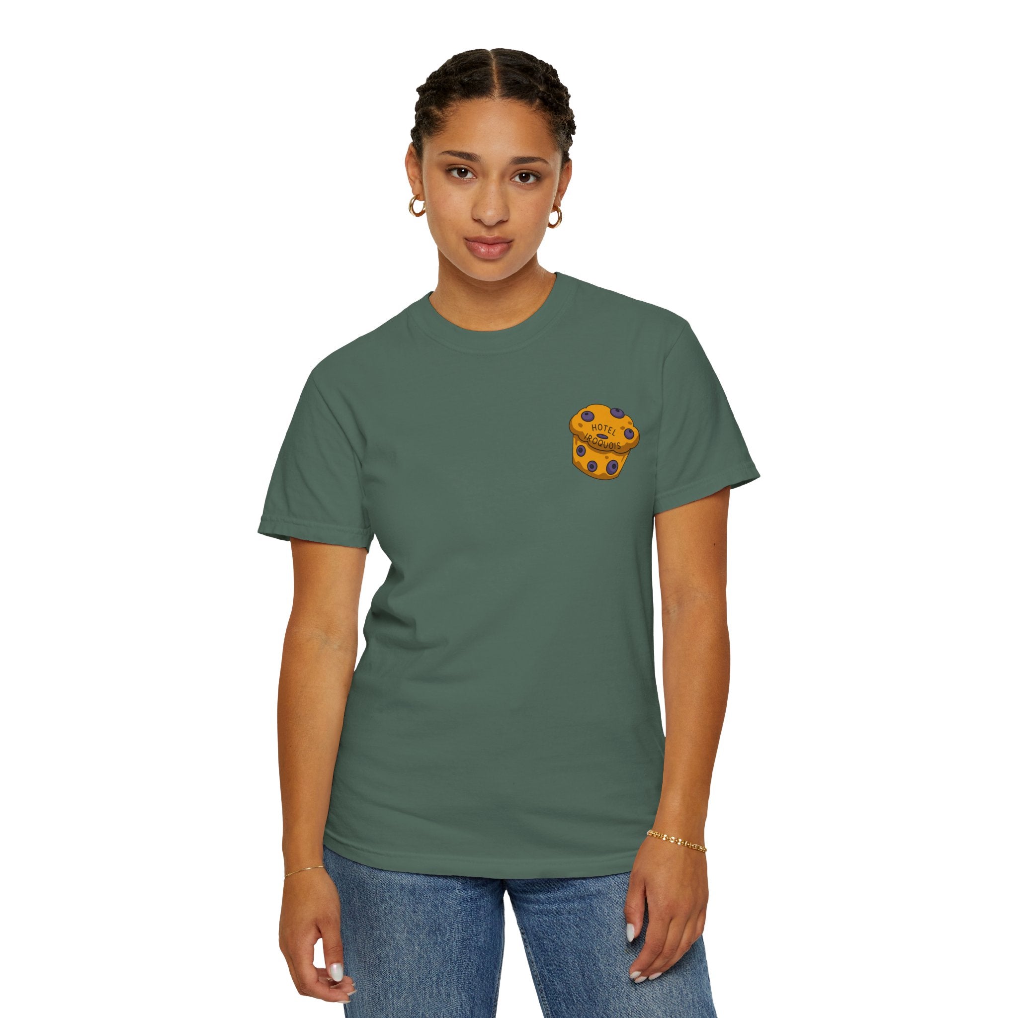Mackinac Merch - The Hotel Iroquois Series - The Circle Porch Comfort Colors T Shirt