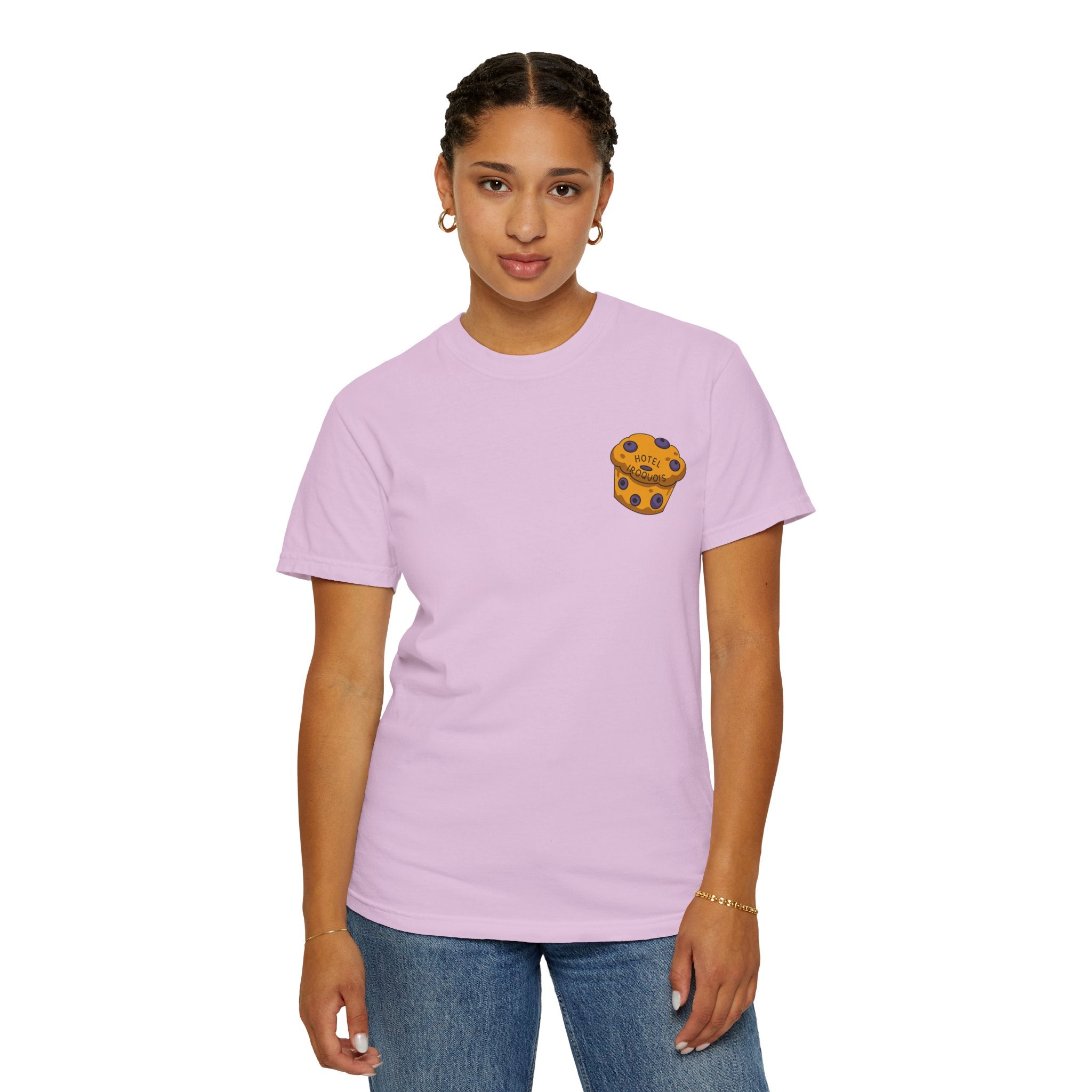 Mackinac Merch - The Hotel Iroquois Series - The Circle Porch Comfort Colors T Shirt