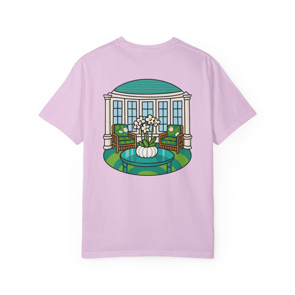 Mackinac Merch - The Hotel Iroquois Series - The Circle Porch Comfort Colors T Shirt