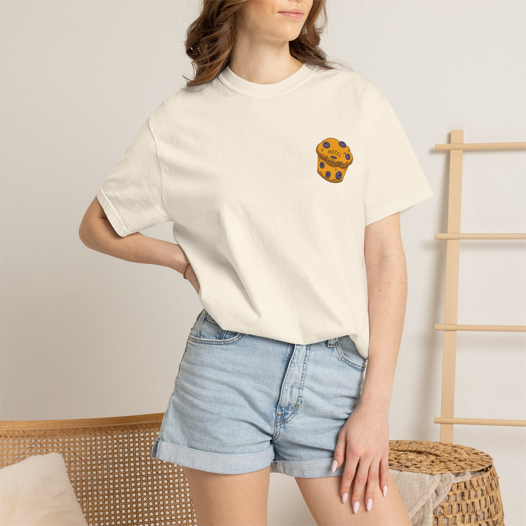 Mackinac Merch - The Hotel Iroquois Series - The Circle Porch Comfort Colors T Shirt