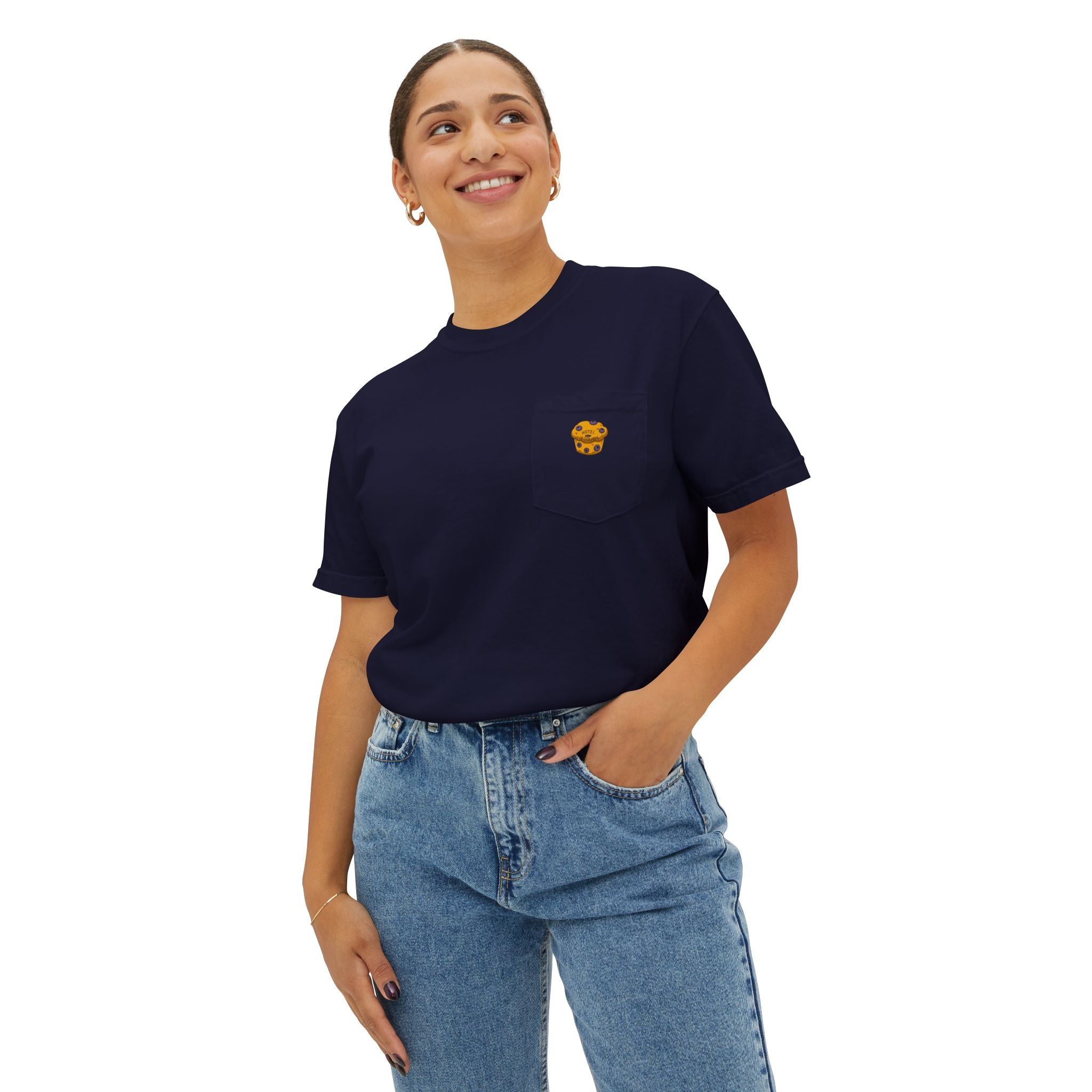 Hotel Iroquois Series - Blueberry Muffins and Fresh Flowers Pocket T-Shirt