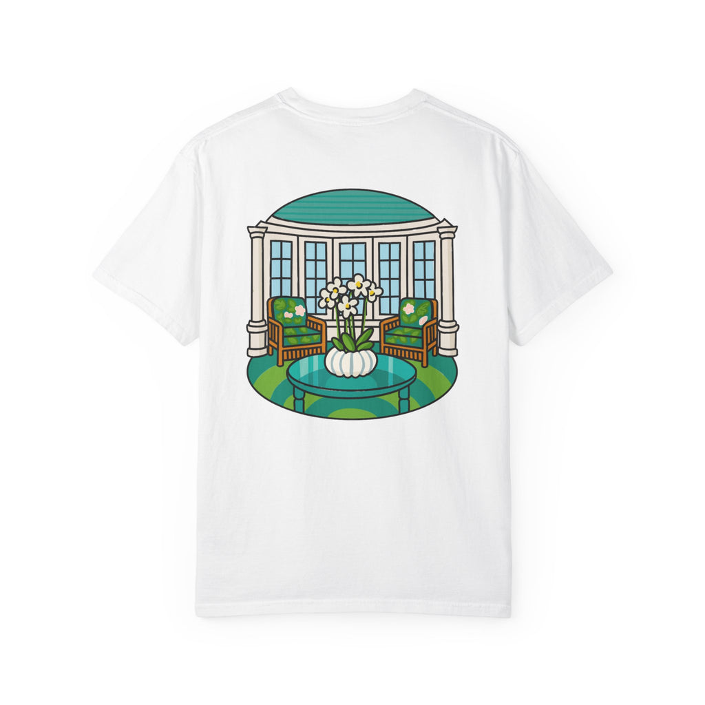 Mackinac Merch - The Hotel Iroquois Series - The Circle Porch Comfort Colors T Shirt