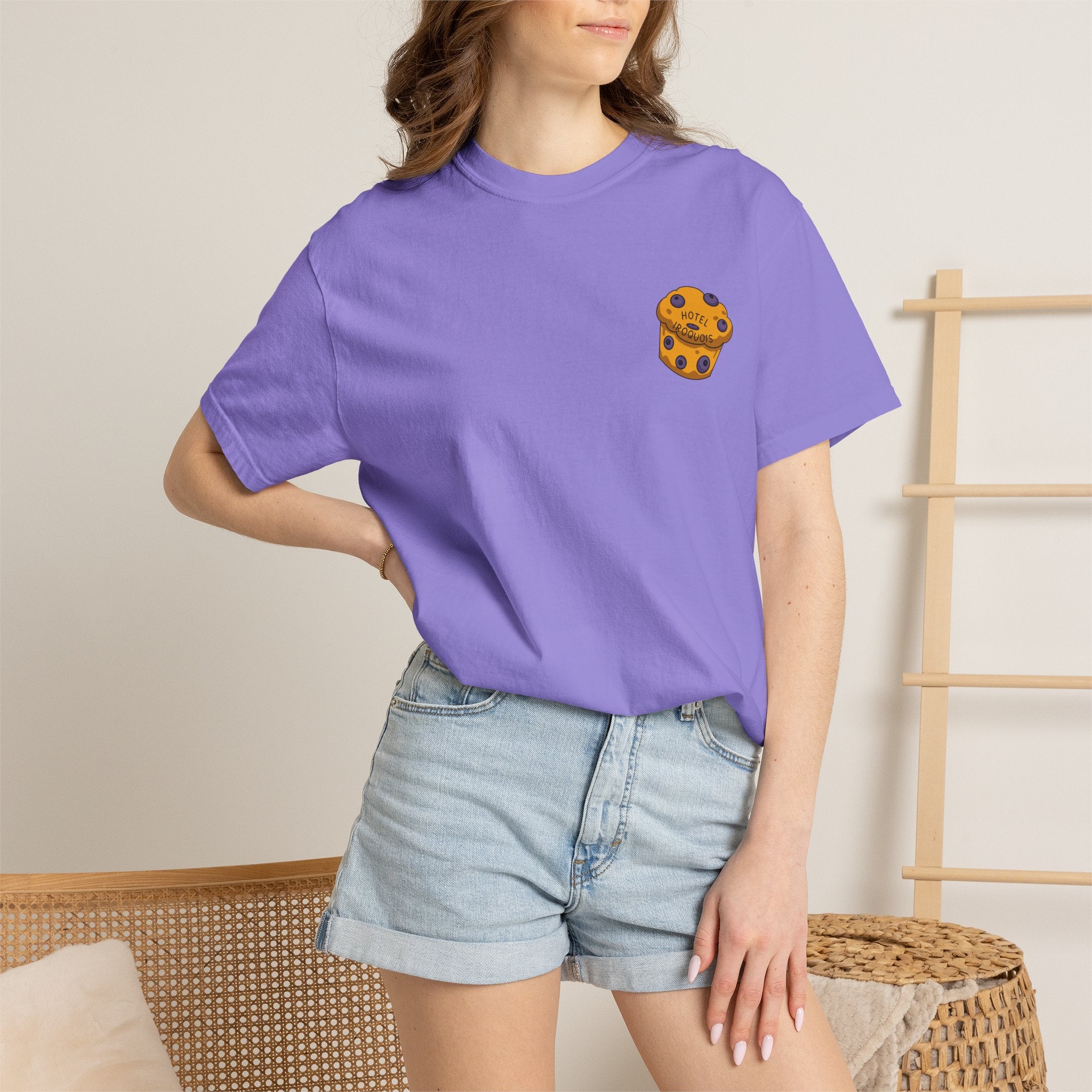 Mackinac Merch - The Hotel Iroquois Series - The Circle Porch Comfort Colors T Shirt