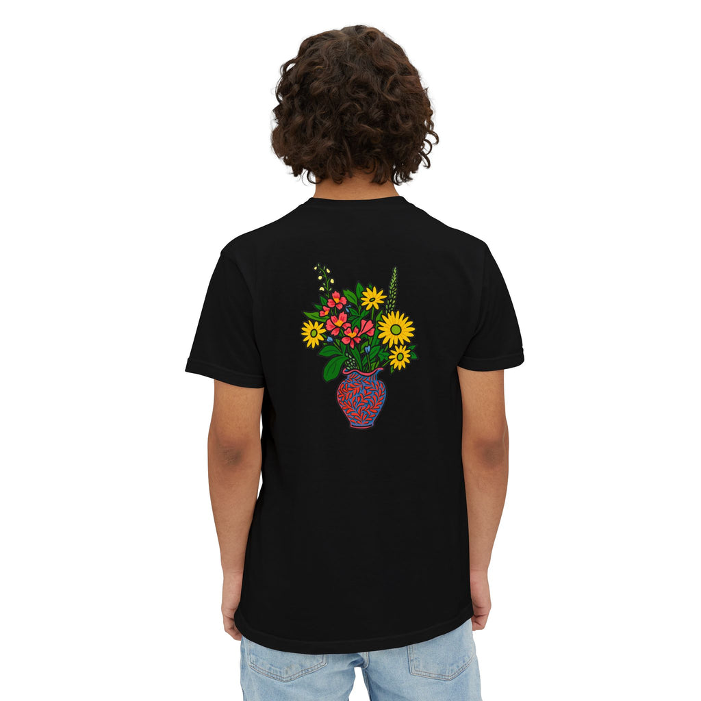 Hotel Iroquois Series Muffins and Flowers Pocket T-Shirt — Garment-Dyed Cotton