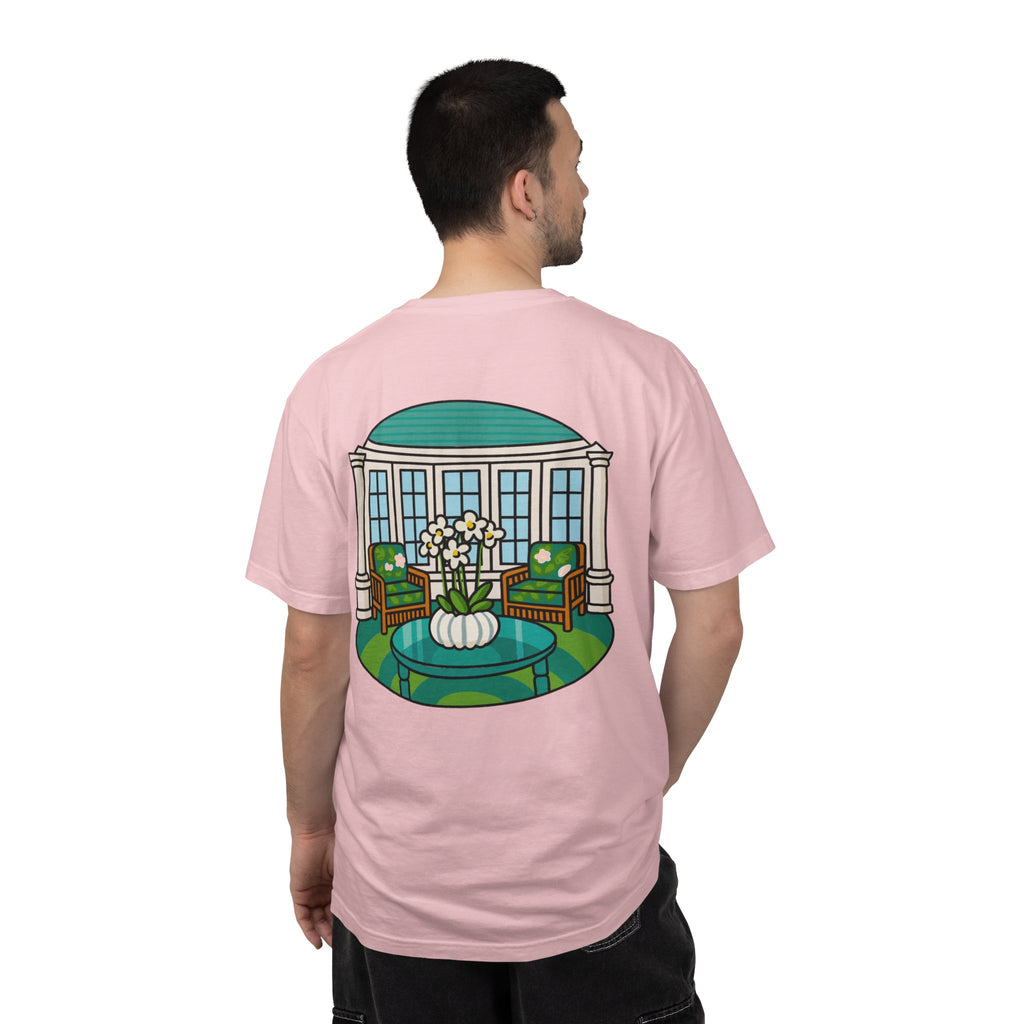 Mackinac Merch - The Hotel Iroquois Series - The Circle Porch Comfort Colors T Shirt