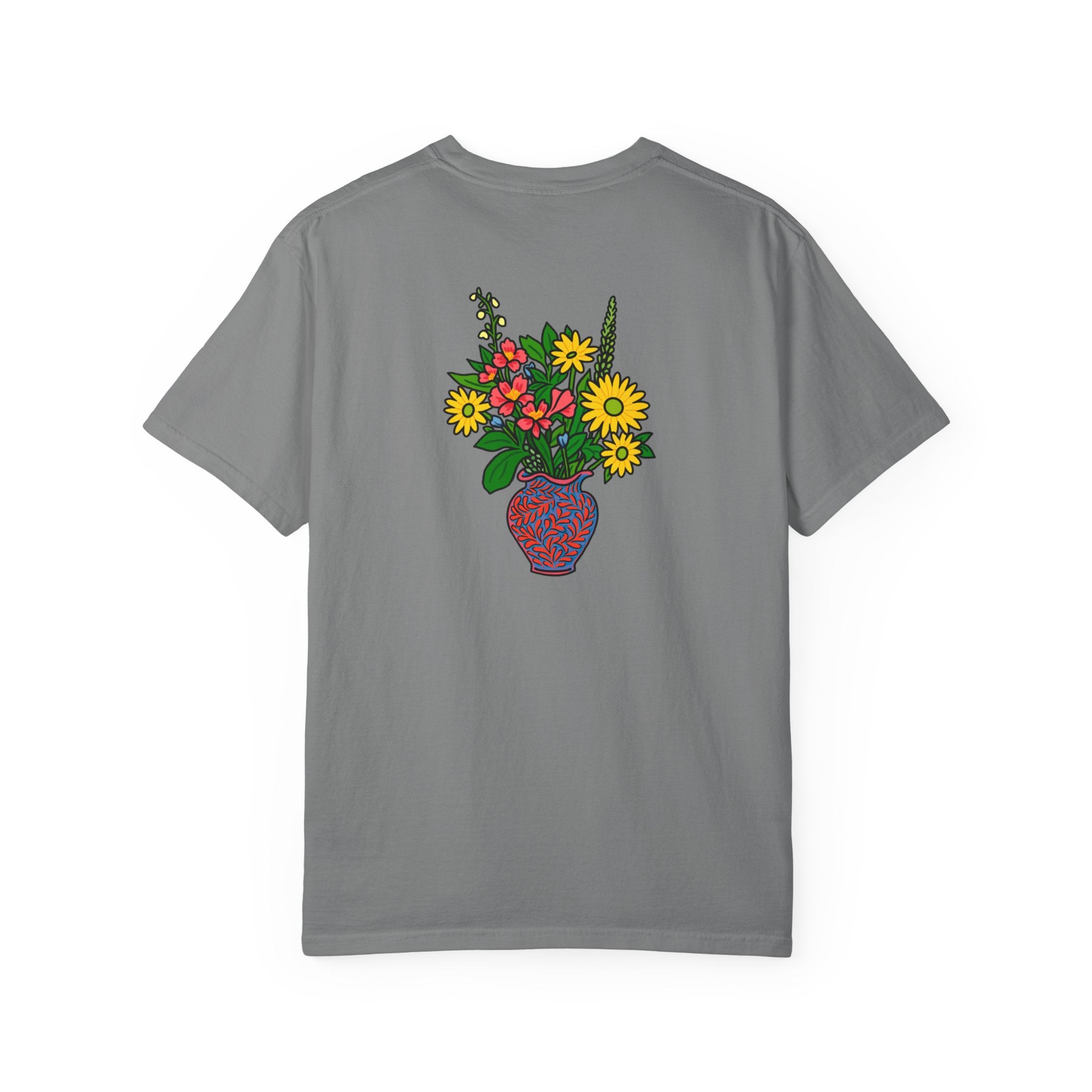 Mackinac Merch - The Hotel Iroquois Series Comfort Colors T Shirt with Muffin and Flowers