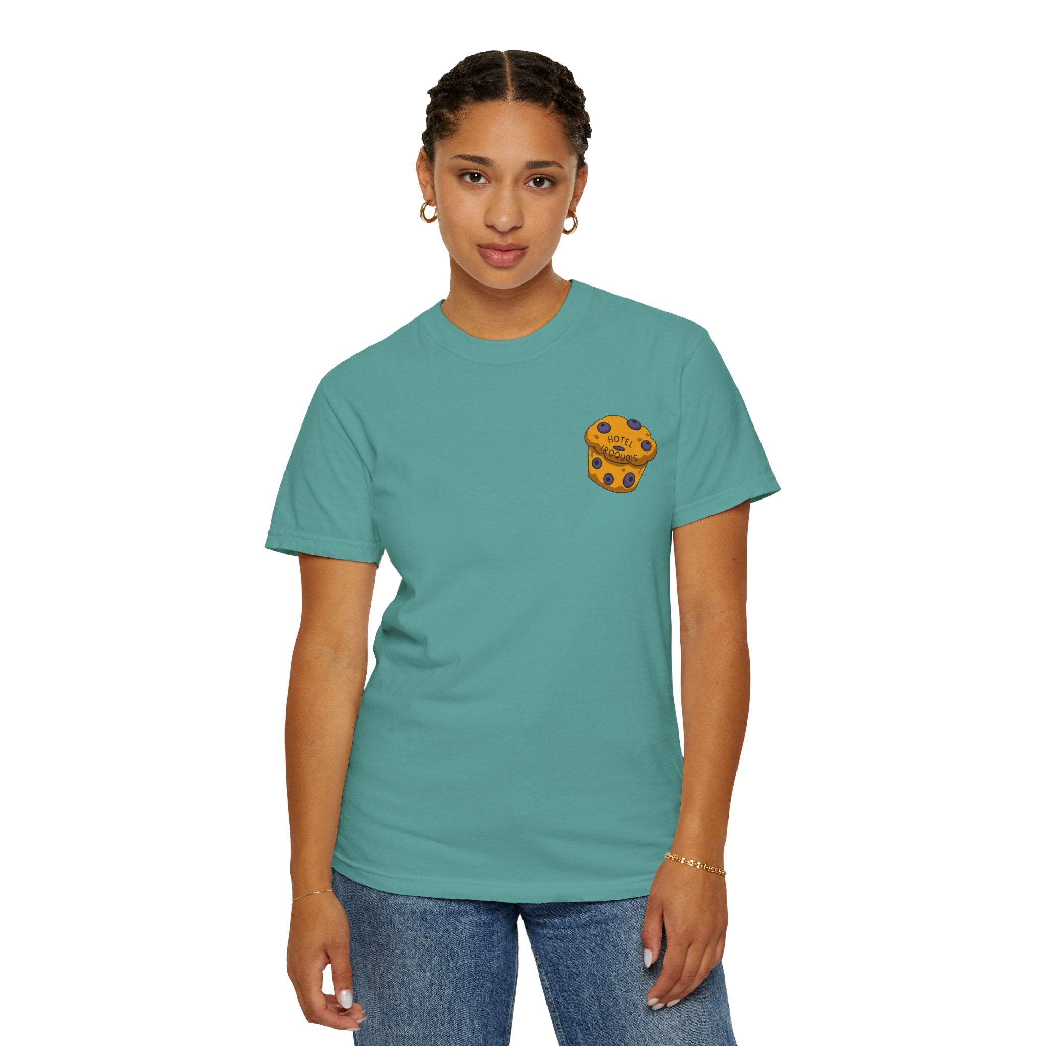 Mackinac Merch - The Hotel Iroquois Series - The Circle Porch Comfort Colors T Shirt