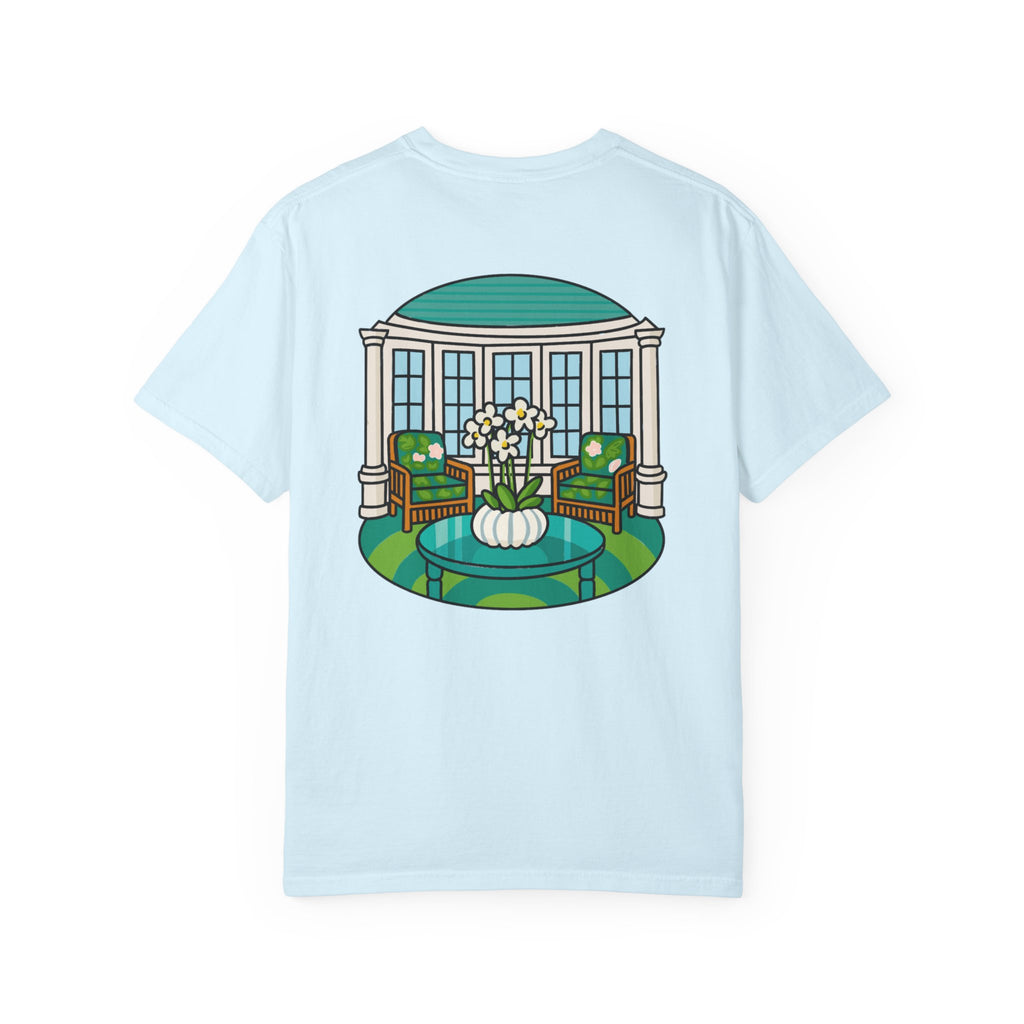 Mackinac Merch - The Hotel Iroquois Series - The Circle Porch Comfort Colors T Shirt