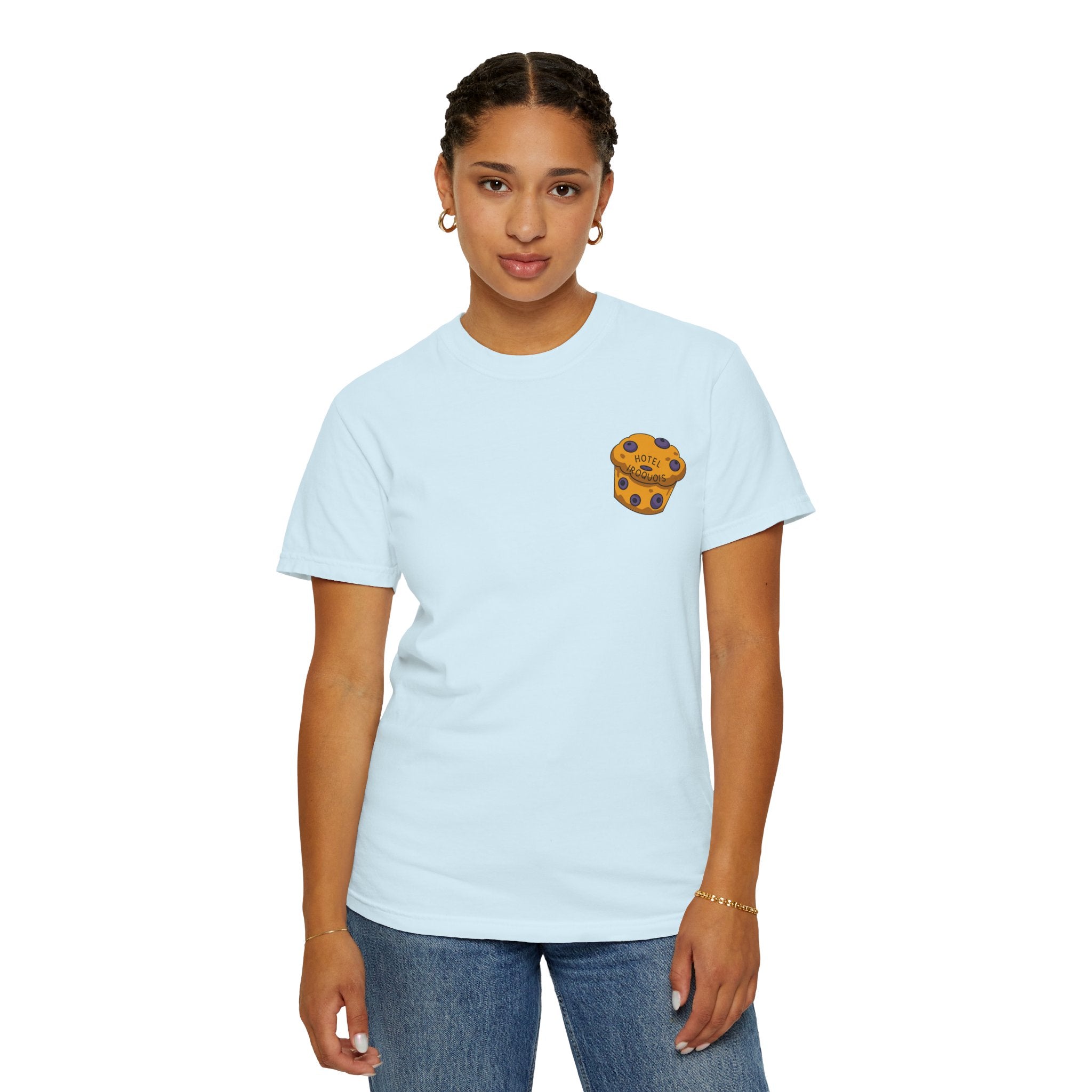 Mackinac Merch - The Hotel Iroquois Series - The Circle Porch Comfort Colors T Shirt