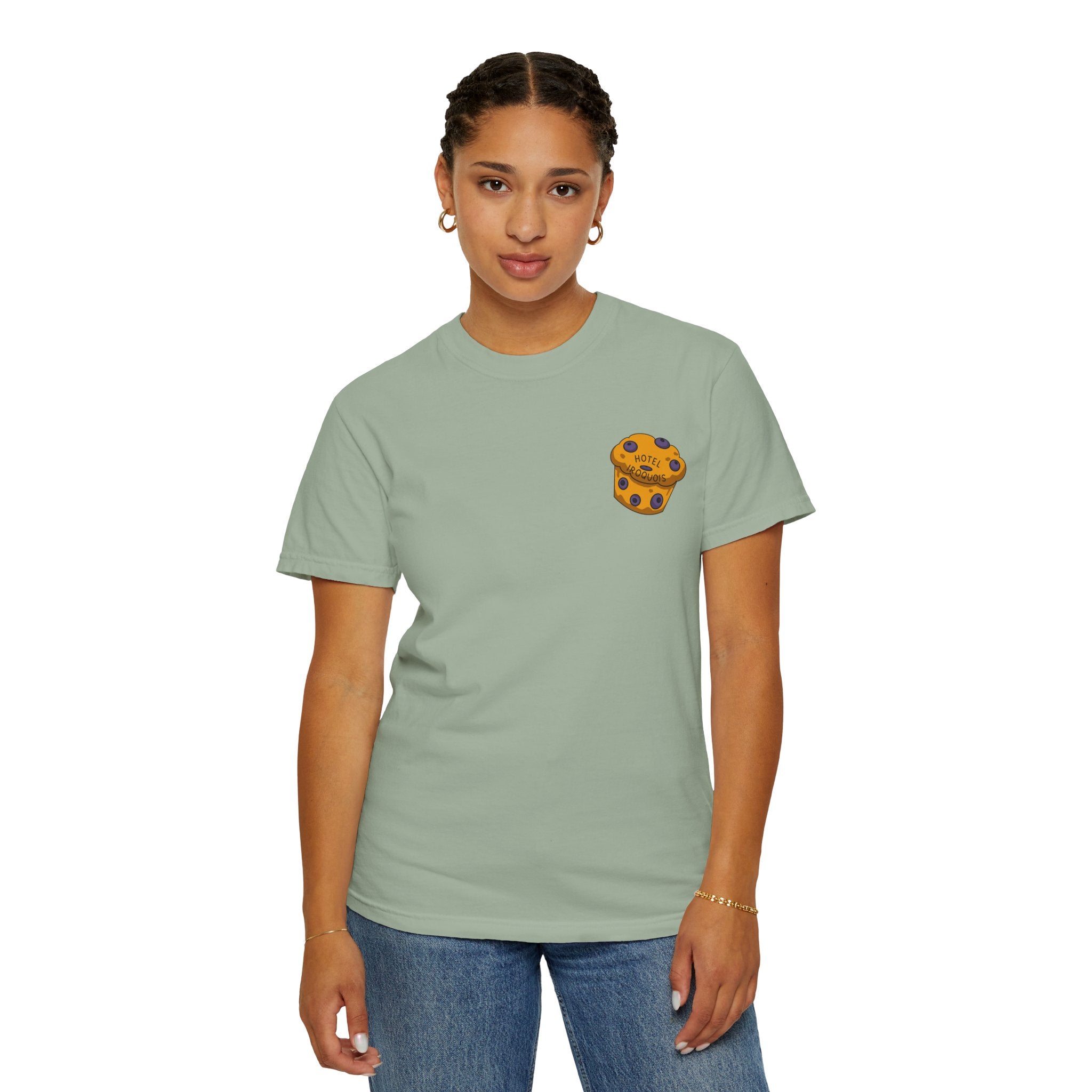 Mackinac Merch - The Hotel Iroquois Series - The Circle Porch Comfort Colors T Shirt